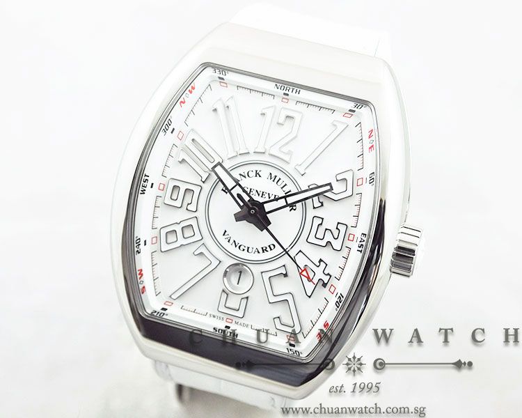 Franck Muller Vanguard Steel All White V 45 SC DT AC BC - Image 2