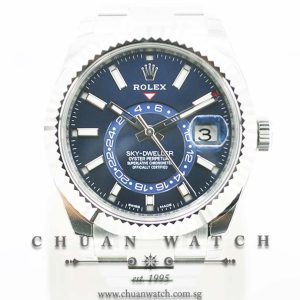 Rolex Annual Calendar GMT Sky-Dweller 42mm 326934 Blue Sunburst Index