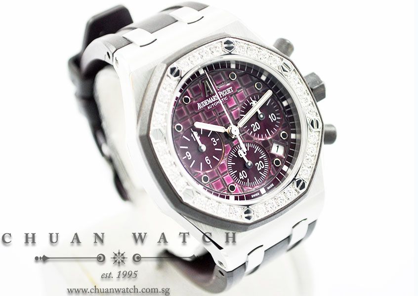 Audemars Piguet Ladies Royal Oak Offshore 37mm 26048SK Plum - Discontinued - Image 3