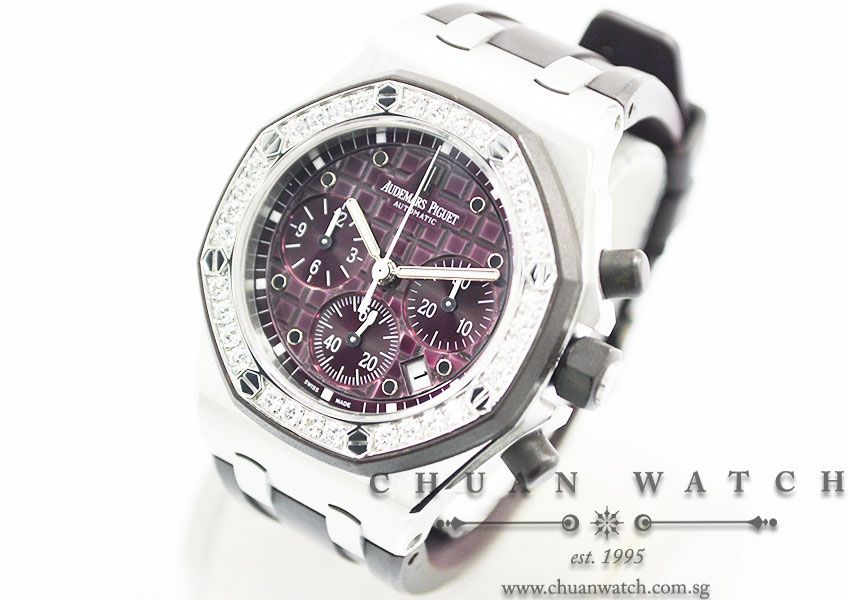 Audemars Piguet Ladies Royal Oak Offshore 37mm 26048SK Plum - Discontinued - Image 2