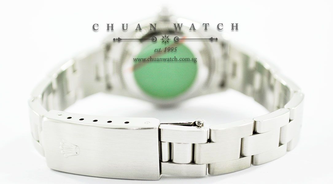 Rolex Ladies Oyster Perpetual No-Date 24mm 76080 Pink Sunburst Index Arabic - Discontinued - Image 4