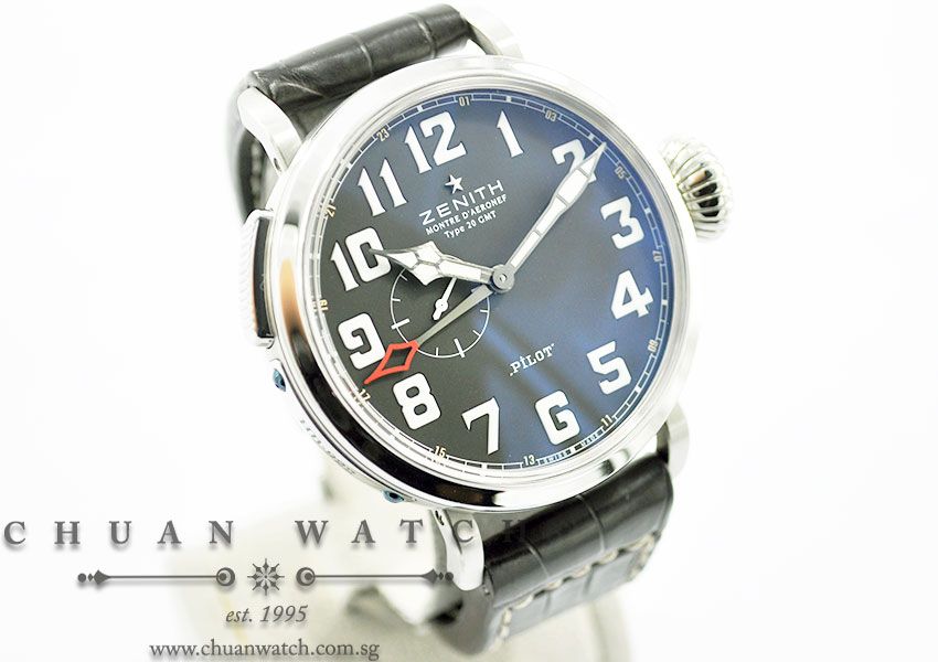 Zenith Pilot Montre dAeronef Type 20 GMT 48mm 03.2430.693/21.C723 - Image 3