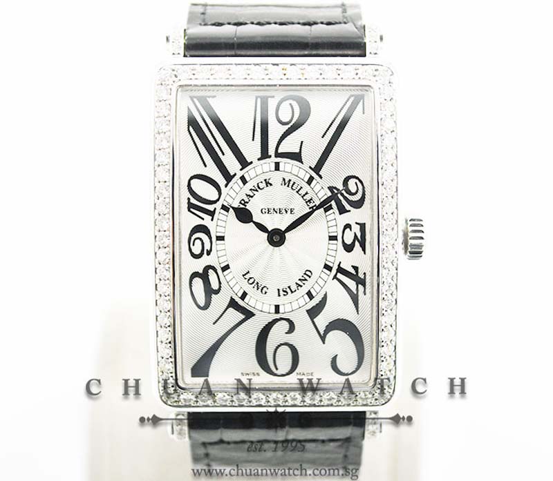 Franck Muller Gents Long Island Quartz 1002 QZ D 1R Silver Arabic