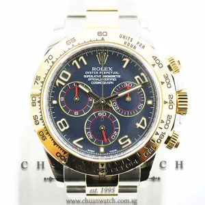 Rolex Cosmograph Daytona Two-Tone 116503 Blue Racing Arabic - Discontinued Dial