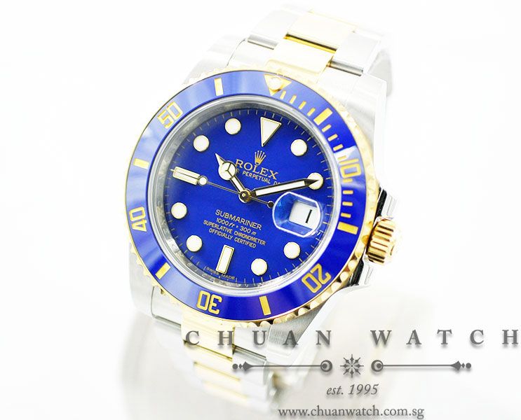 Rolex Submariner Two-Tone 116613LB Matt Blue - Discontinued Dial - Image 2