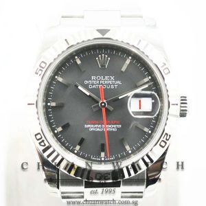 Rolex Gents DateJust Turn-O-Graph Thunderbird 36mm 116264 Matte Grey Index - Discontinued