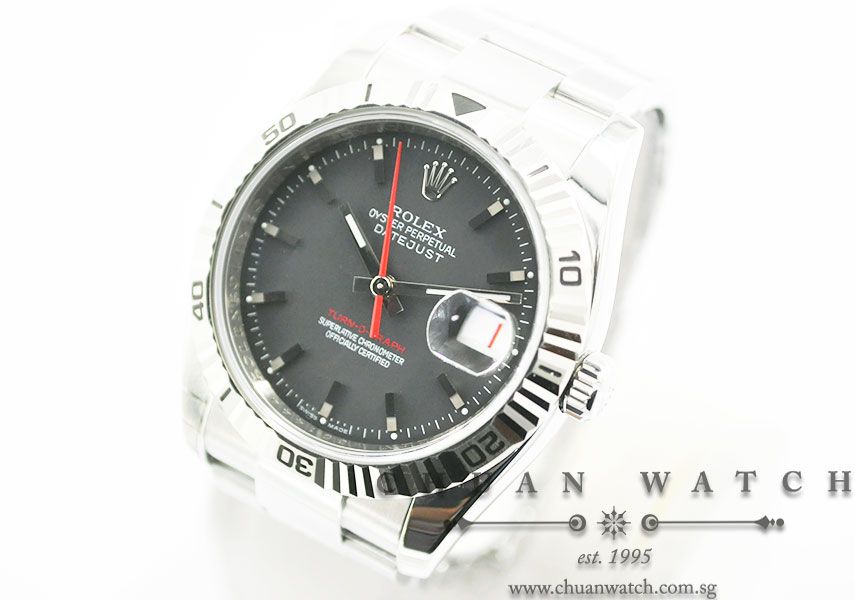 Rolex Gents DateJust Turn-O-Graph Thunderbird 36mm 116264 Matte Grey Index - Discontinued - Image 2