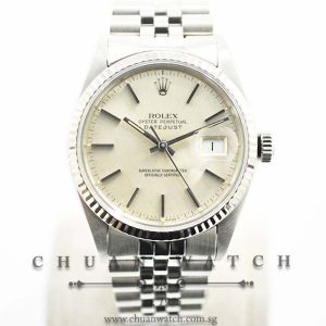 Rolex Vintage Gents DateJust 36mm 16014 Silver Sunburst Index - Discontinued