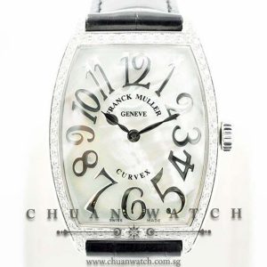 Franck Muller Cintree Curvex Midsize Quartz White MOP Relief Arabic 2852 QZ REL MOP D 1R