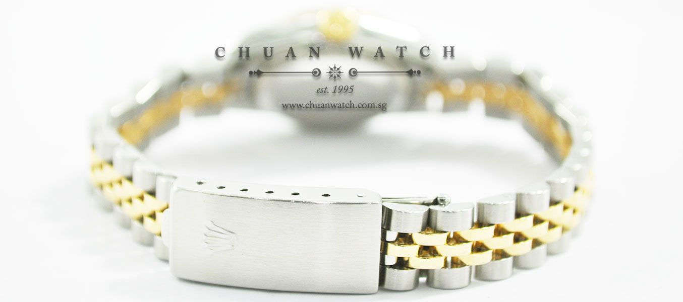 Rolex Ladies DateJust 26mm 69173 Champagne Linen Index - Discontinued - Image 4