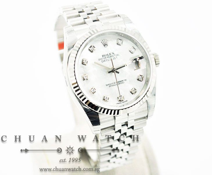 Rolex Gents DateJust 36mm 116234 White MOP Diamonds - Image 3