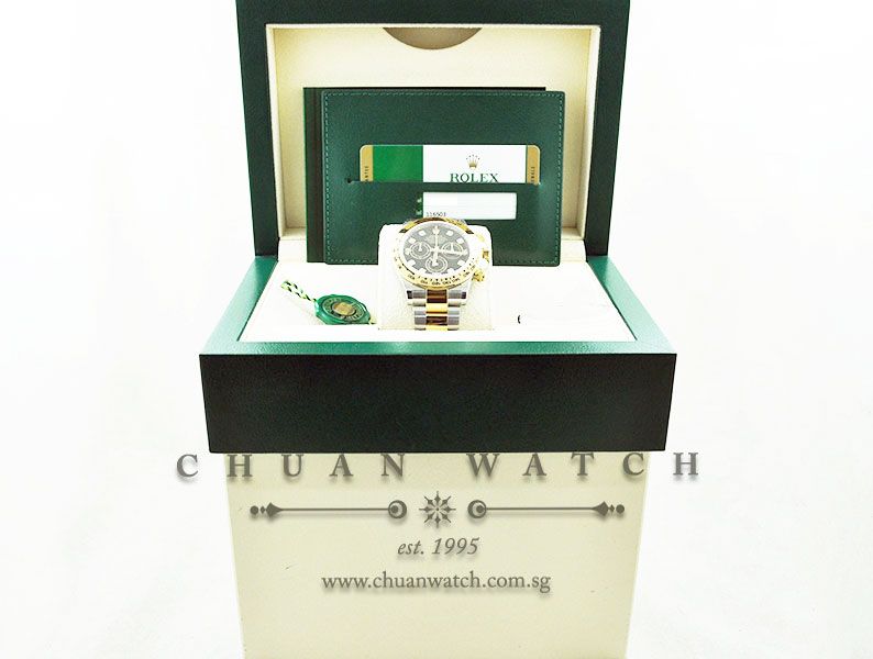 Rolex Cosmograph Daytona Two-Tone 116503 Black Diamonds - Image 5