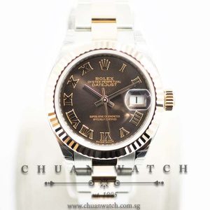 Rolex Lady-DateJust 28 279171 Chocolate Sunburst Roman