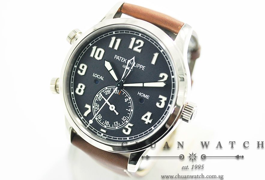 Patek Philippe Calatrava Pilot Travel Time White Gold 42mm 5524G-001 - Image 2