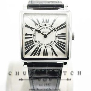 Franck Muller Master Square Quartz 6002 M QZ REL R Silver Relief Roman