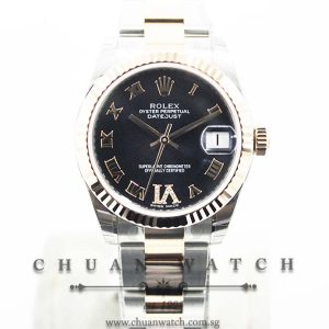 Rolex Boys DateJust 31mm 178271 Purple Roman VI 11BR