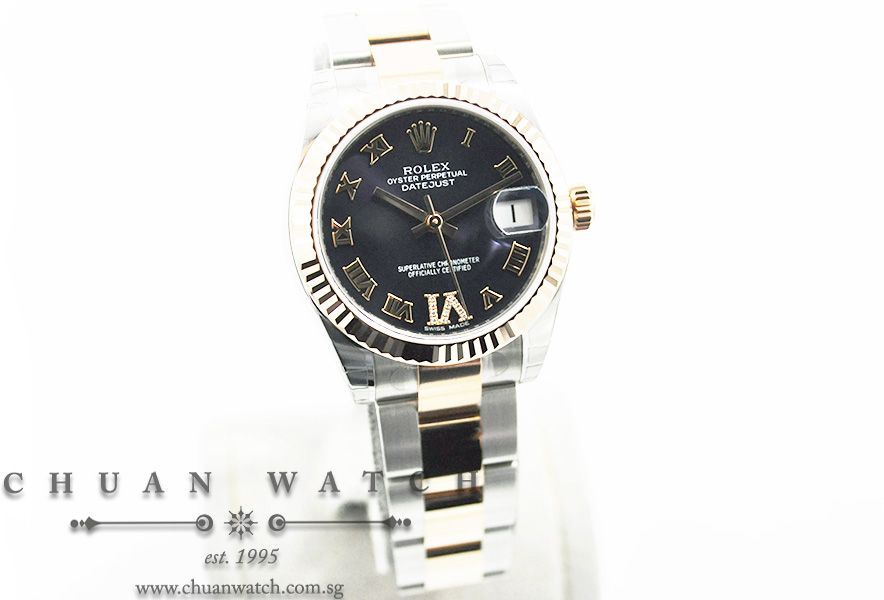 Rolex Boys DateJust 31mm 178271 Purple Roman VI 11BR - Image 3
