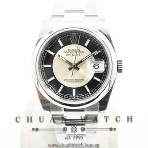 Rolex Gents DateJust 36mm 116200 Silver Tuxedo