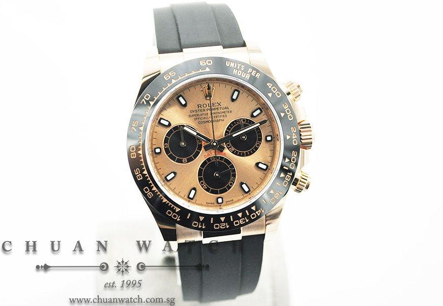 Rolex Cosmograph Daytona Everose Oysterflex 116515LN Pink Index - Image 3