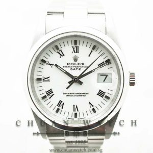 Rolex Gents Oyster Perpetual Date 34mm 15200 White Painted Roman - Discontinued