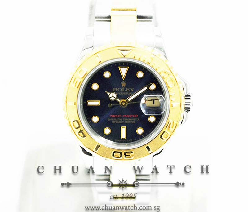 Rolex Ladies Yacht-Master Two-Tone 29mm 69623 Blue Sunburst - Discontinued