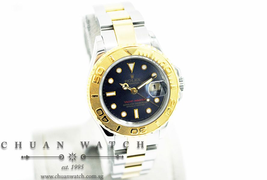 Rolex Ladies Yacht-Master Two-Tone 29mm 69623 Blue Sunburst - Discontinued - Image 3