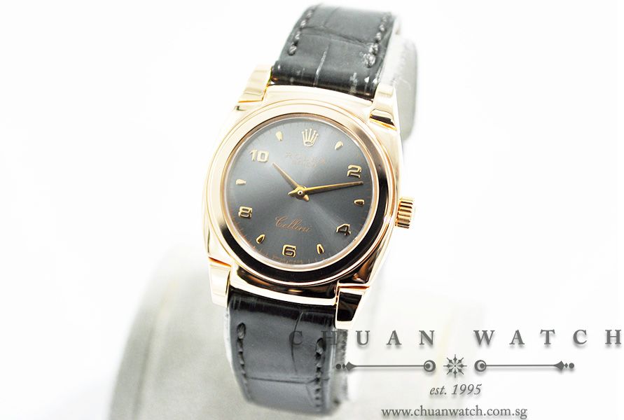 Rolex Ladies Cellini Cestello Rose Gold 26mm 5310/5 Grey Sunburst Arabic - Discontinued - Image 2
