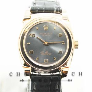 Rolex Ladies Cellini Cestello Rose Gold 26mm 5310/5 Grey Sunburst Arabic - Discontinued