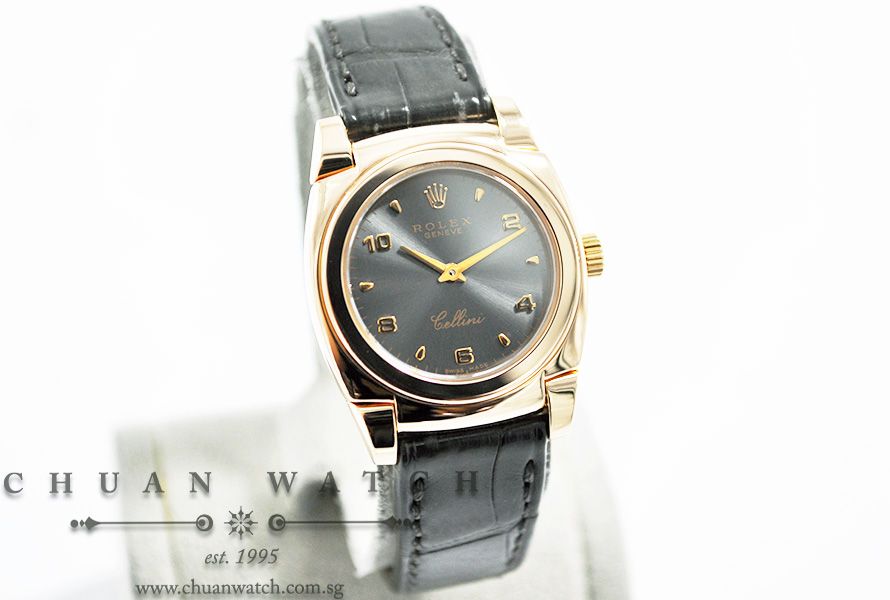 Rolex Ladies Cellini Cestello Rose Gold 26mm 5310/5 Grey Sunburst Arabic - Discontinued - Image 3