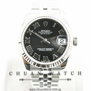 Rolex Boys DateJust 31mm 178274 Black Roman