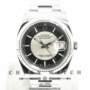 Rolex Gents DateJust 36mm 116234 Silver Tuxedo - Discontinued Dial
