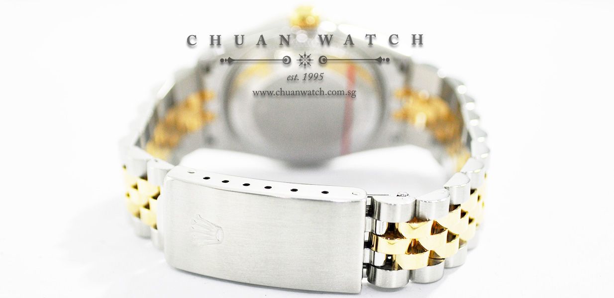 Rolex Boys DateJust Two-Tone 31mm 68273 Grey Jubilee Sunburst Diamonds - Discontinued - Image 4