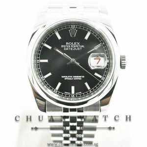 Rolex Gents DateJust 36mm 116200 Black Index