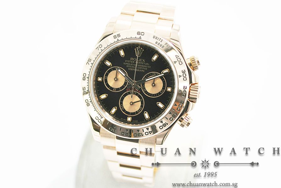 Rolex Cosmograph Daytona Everose 116505 Black Index - Image 2
