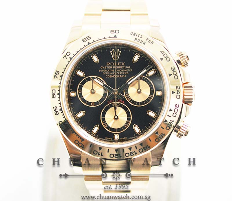Rolex Cosmograph Daytona Everose 116505 Black Index