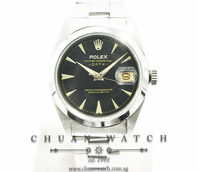 Rolex Vintage Oyster-Perpetual Date 34mm 1500 Black Index - Discontinued