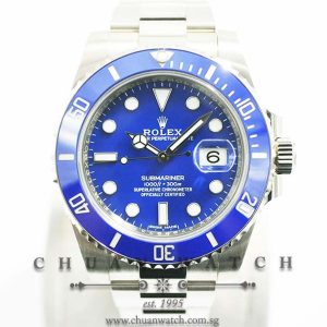 Rolex Submariner White Gold Smurf 116619LB