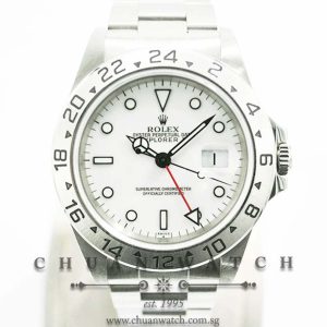 Rolex Explorer II 40mm 16570 Polar White Swiss Only Dial - Discontinued