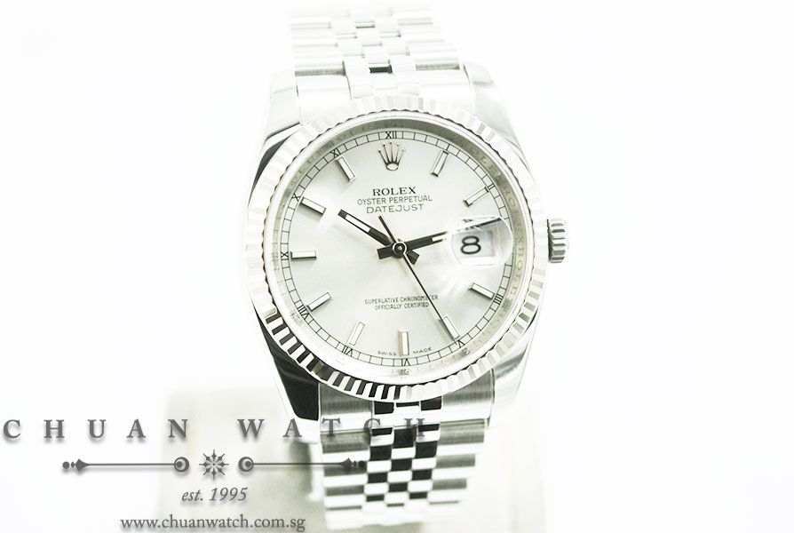 Rolex Gents DateJust 36mm 116234 Silver Sunburst Index - Discontinued - Image 3