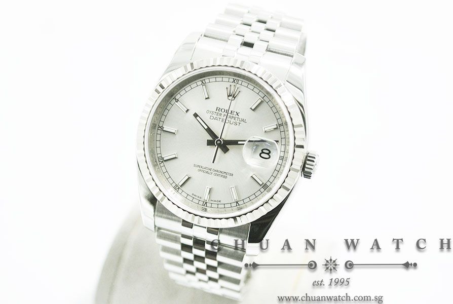 Rolex Gents DateJust 36mm 116234 Silver Sunburst Index - Discontinued - Image 2