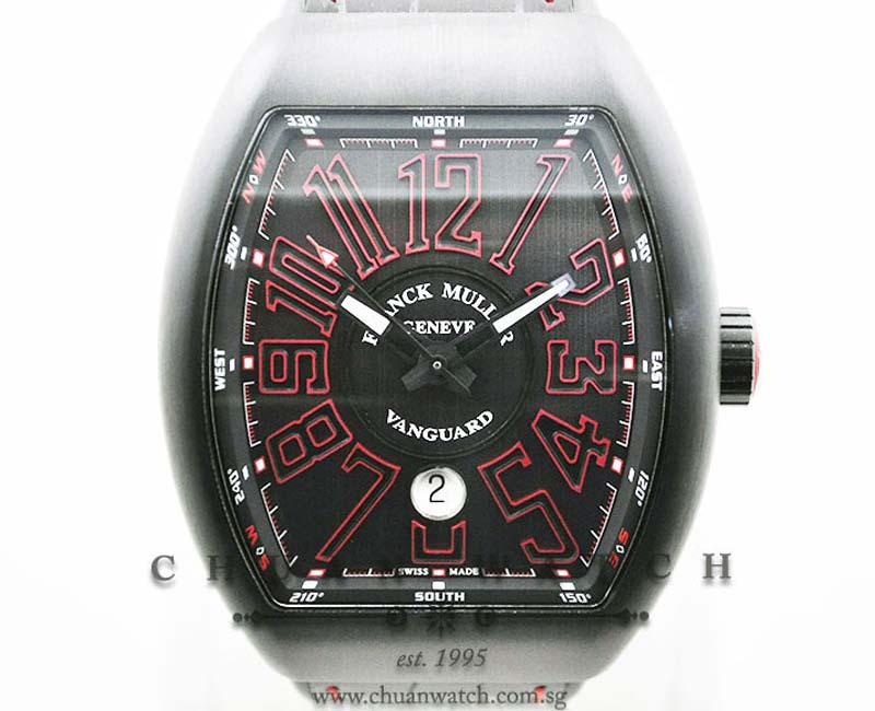 Franck Muller Vanguard PVD-Titanium-Red V 45 SC DT TT NR BR ER