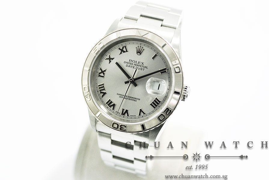 Rolex Gents DateJust Turn-O-Graph 36mm 16264 Rhodium Sunburst Roman - Discontinued - Image 2