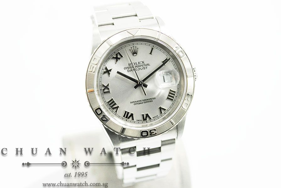Rolex Gents DateJust Turn-O-Graph 36mm 16264 Rhodium Sunburst Roman - Discontinued - Image 3