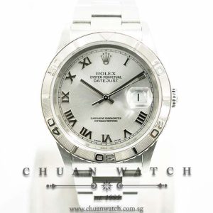 Rolex Gents DateJust Turn-O-Graph 36mm 16264 Rhodium Sunburst Roman - Discontinued