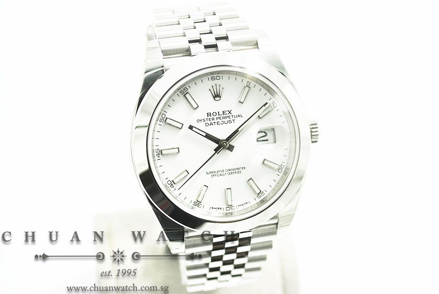 Rolex DateJust 41 126300 White Index - Image 3