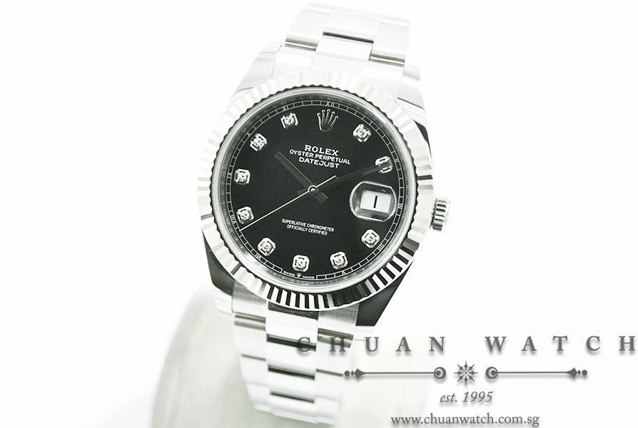 Rolex DateJust 41 126334 Black Diamonds - Image 2