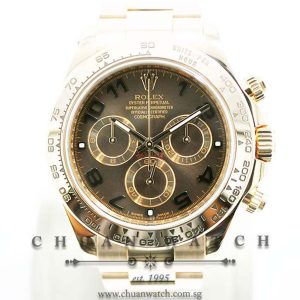 Rolex Cosmograph Daytona Everose 116505 Chocolate Sunburst Arabic - Discontinued Dial