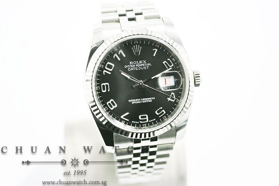 Rolex Gents DateJust 36mm 116234 Black Concentric Arabic - Discontinued - Image 3