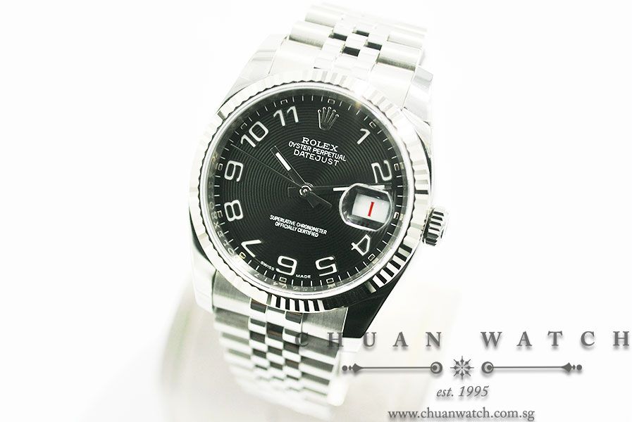 Rolex Gents DateJust 36mm 116234 Black Concentric Arabic - Discontinued - Image 2