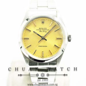 Rolex Vintage Gents Oyster Perpetual Air-King 34mm 5500 Champagne Sunburst Index - Discontinued